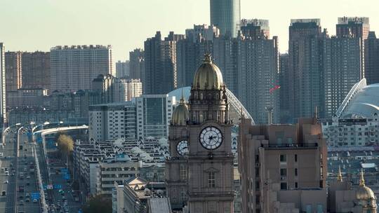 哈尔滨城市工业化航拍视频素材模板下载
