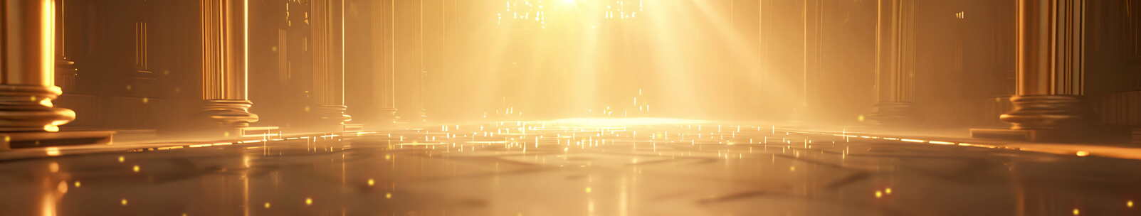 金碧辉煌的颁奖舞台大气开场超宽LED背景