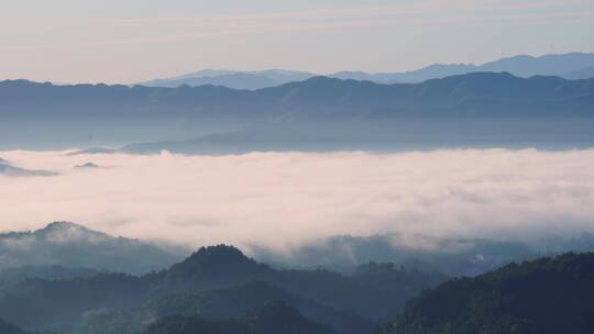 南岳衡山山景云海奇观4k视频视频素材模板下载
