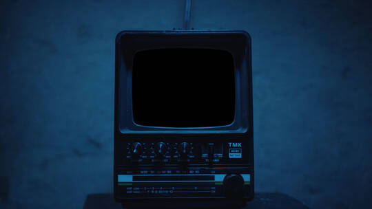 彩色灯光场景老电视（带通道） (4)视频素材模板下载