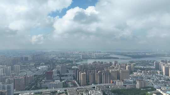 武汉光谷洪山区大景航拍东湖新技术开发区