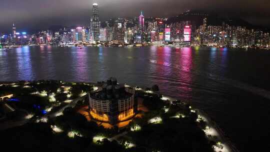 香港维多利亚港 夜景