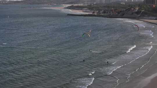 平潭岛滑翔伞冲浪运动