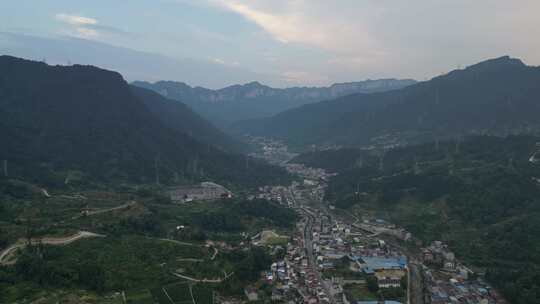 湖北宜昌长江三峡大坝风景航拍