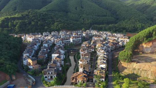 航拍乡村振兴 乡村旅游 乡村环境