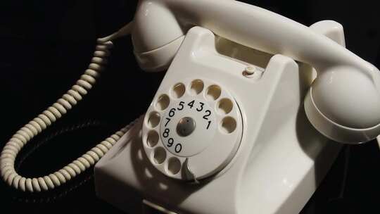 用老式电话机打电话 复古电话