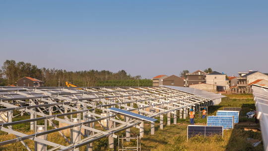 新农村太阳能光伏组件安装延时