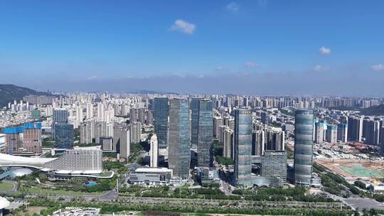 合集福建厦门国际金融中心CBD航拍