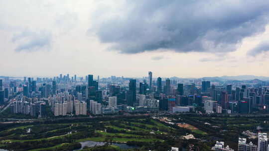 深圳南山后海粤海街道科技园蓝天白云延时