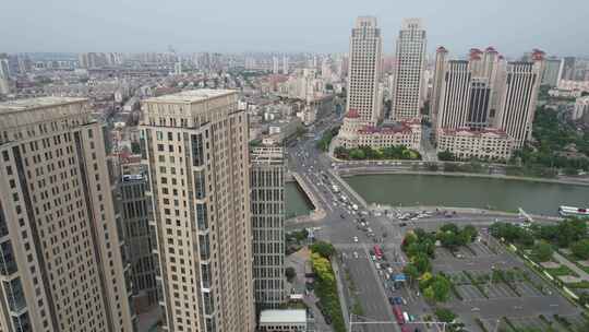 天津城市风光建筑航拍