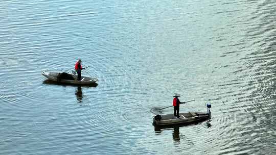 松雅湖湖面水质清理，水源保护保护环境视频素材模板下载