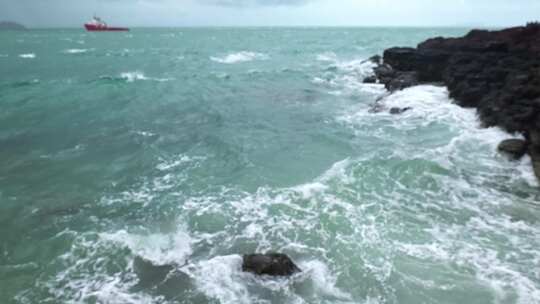 广西北海涠洲岛大海南岸鳄鱼山旅游旅行