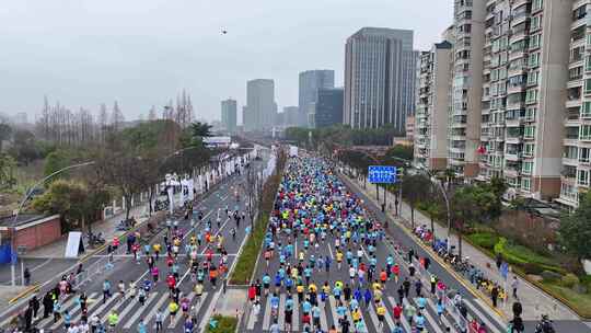 上海马拉松 静安半程马拉松 长跑 城市跑