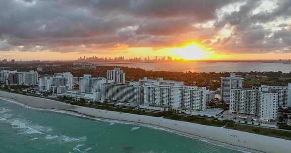 迈阿密日落