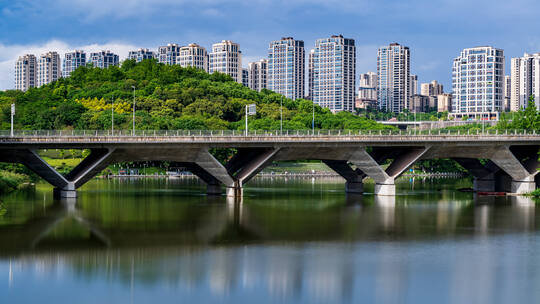 重庆中央公园城市风光延时