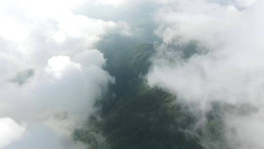 高山航拍云海日出