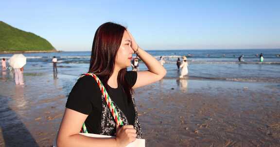 女性 亚洲女性 海边 沿海 大鹏半岛