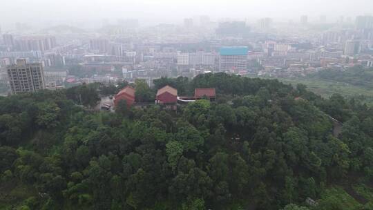 航拍湖南邵阳城市建设