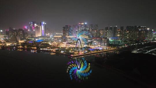 深圳欢乐港湾摩天轮夜景