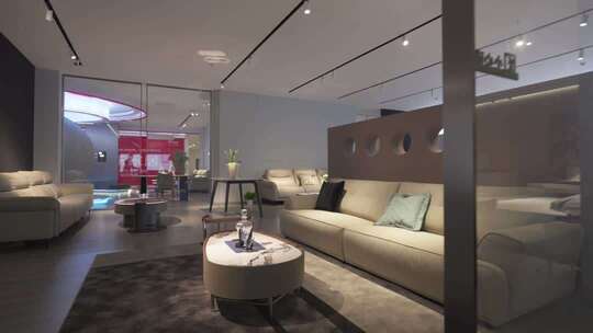 现代室内家居沙发场景展示