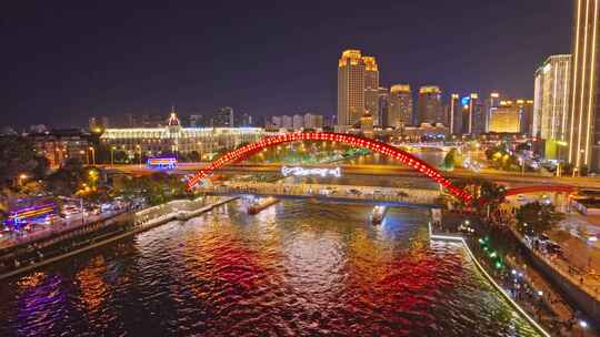 天津海河夜景