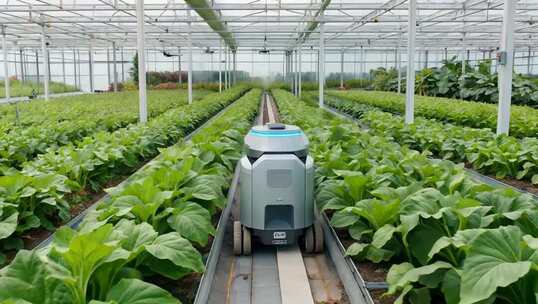 温室大棚内的农业机器人