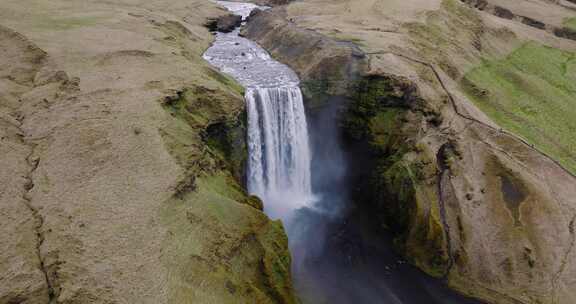 Skogafoss，瀑布，冰岛，流动