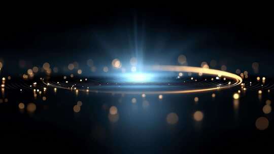 科技光环能量汇聚绽放未来之光