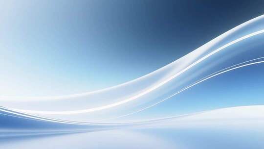 动感光效蓝色科技波浪线条背景