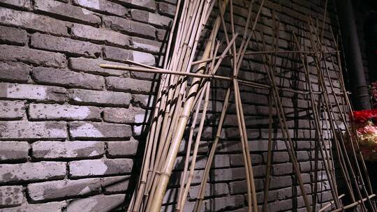 4K升格实拍仿古建筑老北京胡同场景