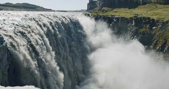 Dettifoss，瀑布，冰岛，喷雾