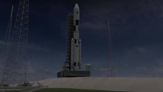 火箭发射的动画视频素材模板下载