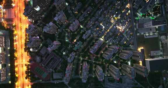 合肥 翡翠湖 夜景 城市夜景 住宅区