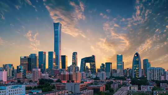 【4K可商用】北上广深城市发展延时航拍1