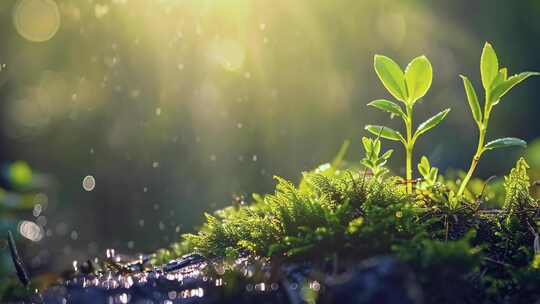 生物多样性 自然生态树林万物生长 小动物