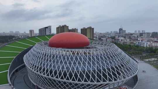 东方市文化广场航拍