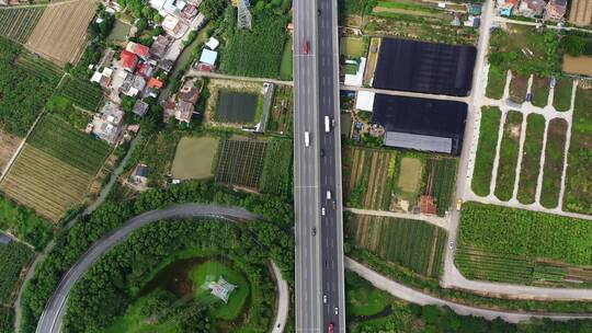 【原创4K】航拍城市交通道路