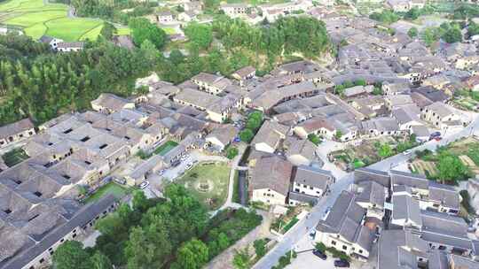 湖南岳阳市张谷英村大景航拍