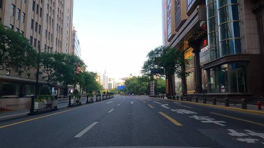 上海封城中的街区环境视频素材模板下载