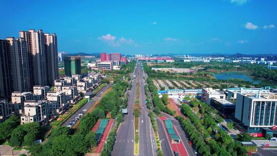 柳州柳东新区城市开发区多镜头航拍