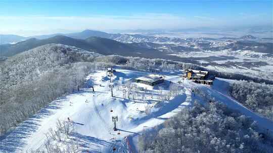 吉林市滑雪场雾凇