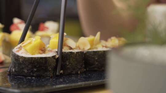 日式料理寿司视频素材模板下载