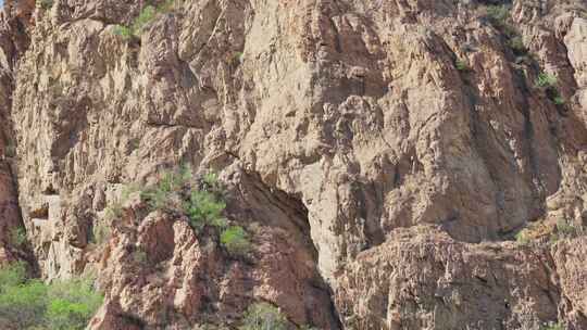 巨石高山特写山体表面视频