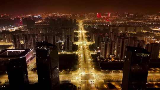 城市高空夜景