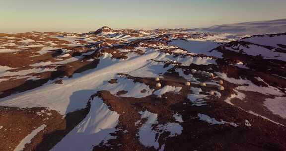 南极，营地基地，科学站，雪