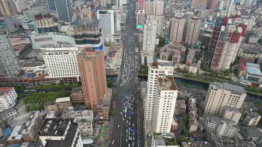 昆明城市风光交通航拍