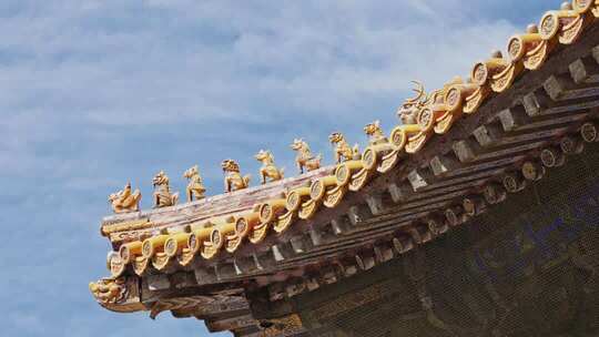 故宫宫殿屋脊兽0314