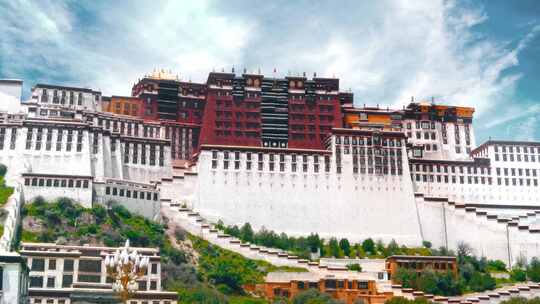 西藏布达拉宫视频素材模板下载