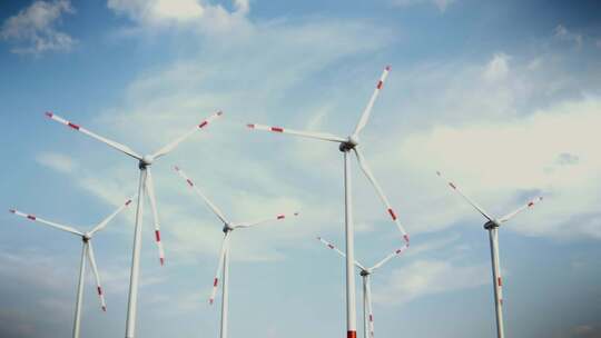 风力发电风车新能源视频素材模板下载