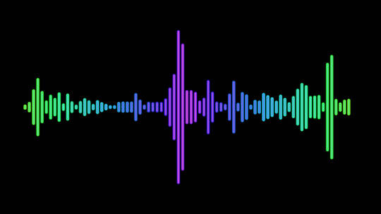 音频频谱线波形动画